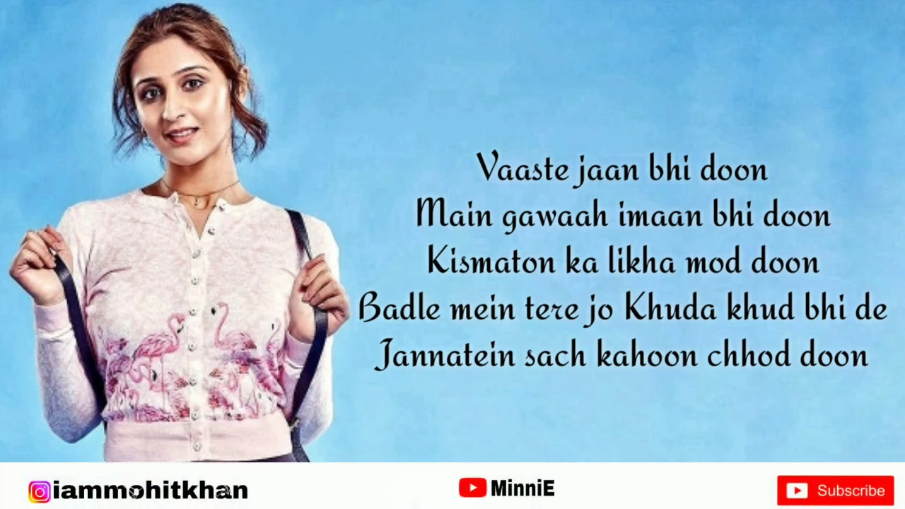 Vaaste Full Song With Lyrics Dhvani Bhanushali | Nikhil D’Souza