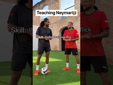 Teaching Neymar a skill⚽️😱