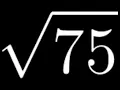 How to Compute the Square Root of 75 Sqrt 75