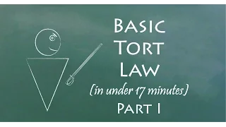 Understand Tort Law in 17 Minutes Part I