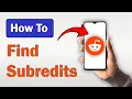 How to Find Subreddits on Reddit Full Guide