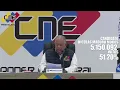 1er boletin CNE de los resultados de la Eleccion Presidencial 2024 Sin soporte de actas 24