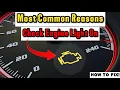 Top 10 Reasons Your Check Engine Light Is On And How To Fix It complete guide check engine light