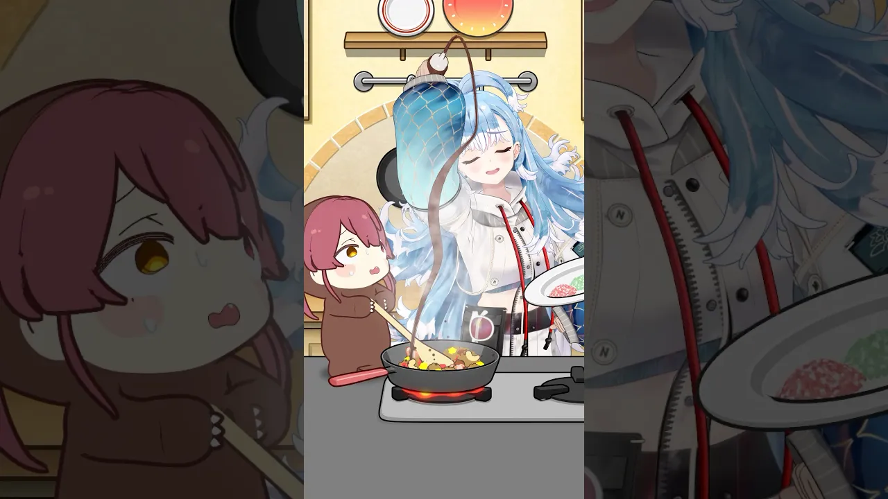 【ASMR】クマリン&こぼクッキング??#short