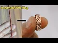 Turning Copper Wire Into a Beautiful Ring Handmade Tutorial Gold Smith Luke