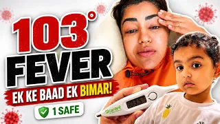 103° Fever Se Uthi… Phir Ghar Mein Sab Bimar Pad Gaye! | Family Vlog | HINDI | Debina Decodes |