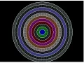 C Graphics increasing circles filled with different patterns