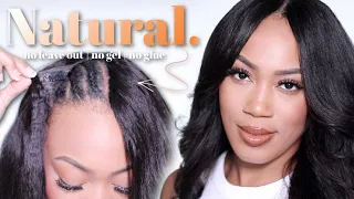 It s giving SCALP The most natural beginner-friendly YAKI straight U-part wig install FT Nadula