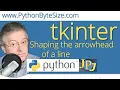 Shaping the arrowhead of a line in tkinter