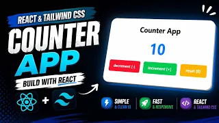 React Counter App React Tailwind CSS Frontend Project