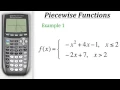TI 84 Plus Graphing Piecewise Functions