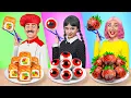 Tantangan Wednesday vs Nenek | Peretasan Makanan Yang Fantastis oleh TeenDO Challenge