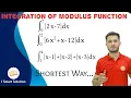 Integration of Modulus function Definite Integral with Example Class 12 JEE Mathematics
