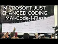 MICROSOFT JUST CHANGED CODING New MAI Code 1 Flash NEW AI CODING MODEL From Microsoft