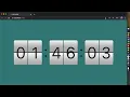 FLIP CLOCK 3D ANIMATION IN VANILLA HTML CSS JS
