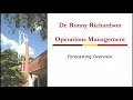 Forecasting Overview