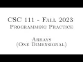 C Programming Practice Fall 2023 - 7 01