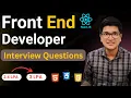 Front End Developer Interview Questions for Freshers HTML CSS and JavaScript