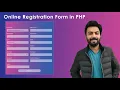 42 User Registration Form with PHP and MySQL Registration System PHP Tutorials Project 1