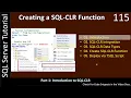 SQL CLR Function Part 1 - Introduction to SQL-CLR SSMS TSQL Tutorial