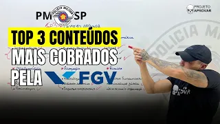 Conteúdos mais cobrados pela FGV (PMSP - todas materias)