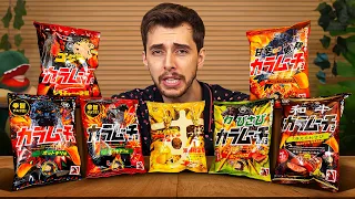 Trying ALL of the Godzilla Collab Crisps In Japan