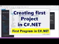 How to create first Project in C NET Hello World in C Console Application