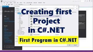 How to create first Project in C NET Hello World in C Console Application