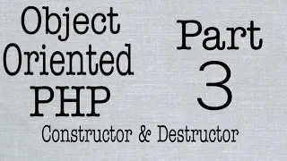Object Oriented PHP in hindi Constructor and Destructor Web Tutorial by Nikhil Koshti