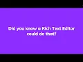 What can a Rich Text Editor do CKEditor challenges common perceptions of WYSIWYG editors