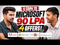 6 CGPA to Microsoft 90 LPA Job Copy his Exact Roadmap