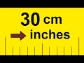 Convert 30 cm to Inches 30 cm to in
