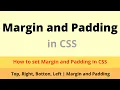 Margin and Padding in CSS top right bottom left Mragin Padding Vivek Shakya tutorial 34
