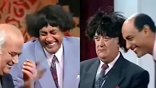 احمد بدير وحسن حسني مش قادرين يكملو المشهد من كتر الضحك وهما بيتريقوا على بعض    هتموت من الضحك    دندنها