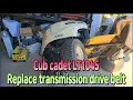 Cub Cadet LT1040 LT1045 LT1050 drive belt replacement