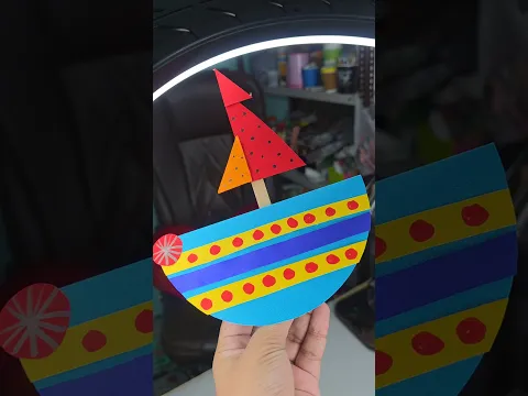 colorfull ship 🚢 paper craft ideas #handmade #craft #craftyhome #craftideas