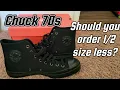Converse Chuck 70s Sizing Comparisons Review