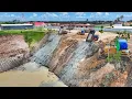 Download Lagu Incredible SHACMAN Power! Rock Transport \u0026 Lake Filling Technique