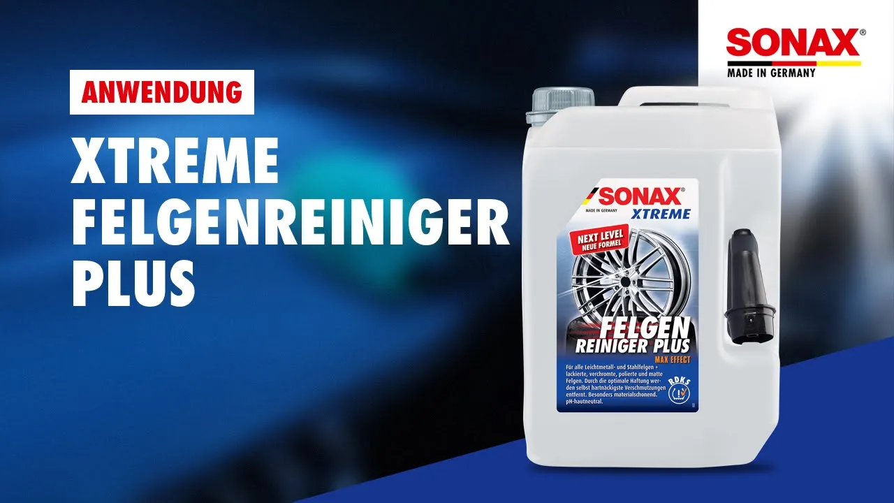 Anwendung SONAX XTREME FelgenReiniger Plus 5 Liter