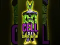 Cell is a SUPER SAIYAN? 😱 (Dragon Ball Z)  #shorts