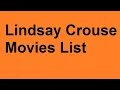 Lindsay Crouse Movies List