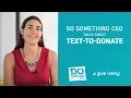 DoSomething org CEO Aria Finger talks about Give Lively and Text-to-Donate
