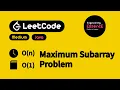 Leetcode Maximum Subarray Problem Explained with Example