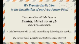 Pastor Installation Service