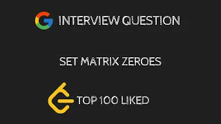 Set Matrix Zeroes Python Leetcode 73
