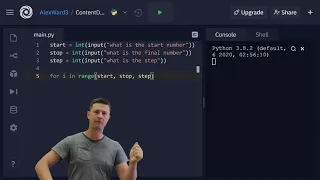 Python 4 3 range with user inputs