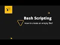 Learning Linux Scripting through problem solving-1 Creating an empty file