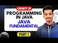 Java Fundamentals Part 2 1 Unit 2 Programming in Java
