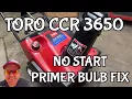 Dead Toro CCR 3650 Snowblower Comes Back to Life After 2 Years