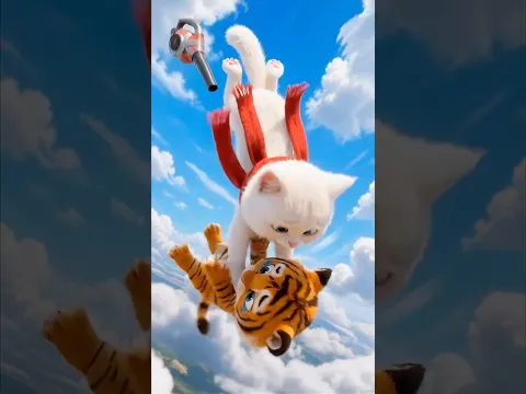 I will catch you, tiger! 🐅🪂